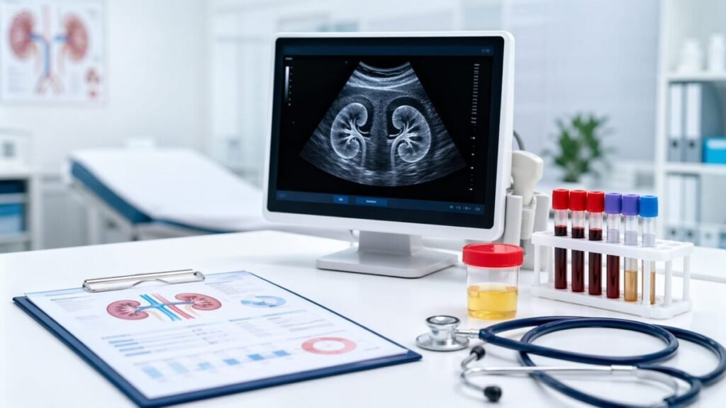 Exames para avaliar a saúde dos rins 2 Exames para avaliar a saúde dos rins em consulta médica